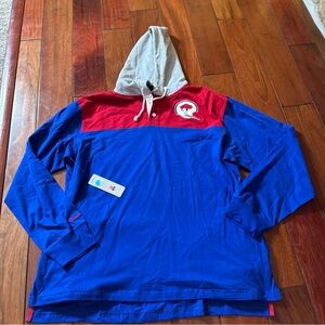 Mitchell & Ness Buffalo Bills Rugby Hoodie With Pockets 2XL NWT Retails $115